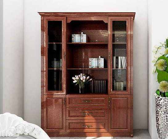 全鋁書(shū)柜-03（風(fēng)格：中式；顏色：金橡）
