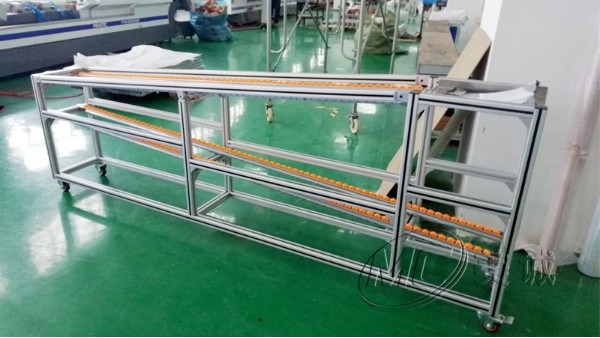 鋁型材流利條移動(dòng)貨架 鋁型材流利條移動(dòng)貨架