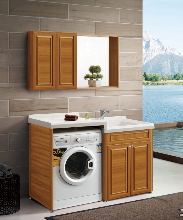 全鋁衛(wèi)浴柜-02（風(fēng)格：中式；顏色：金橡）