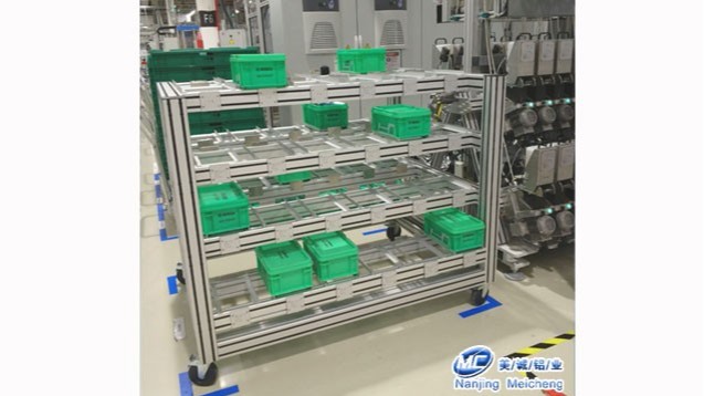 鋁型材零部件儲物架 鋁型材零部件儲物架